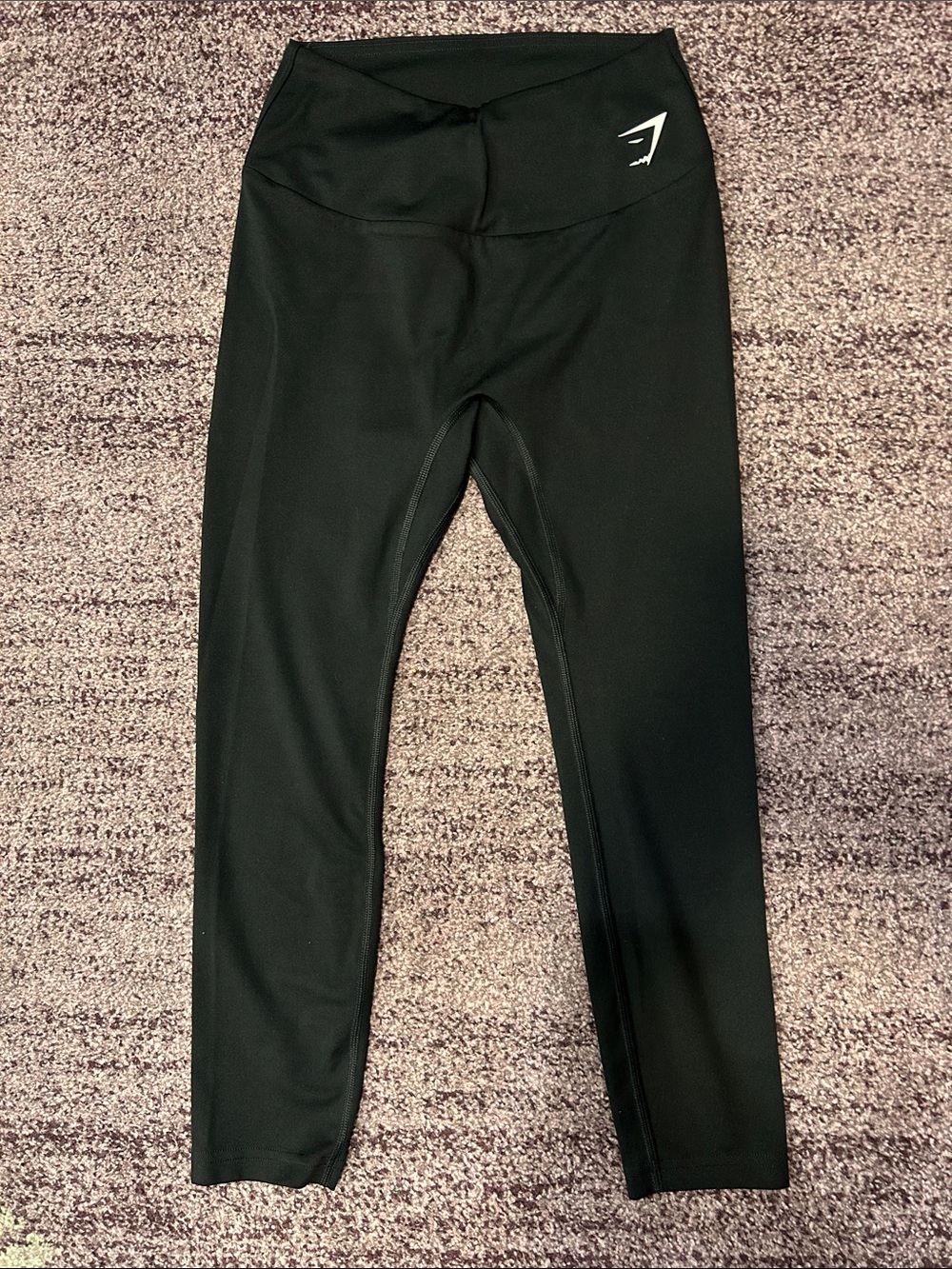 Gymshark Black High-Waist Leggings with Logo